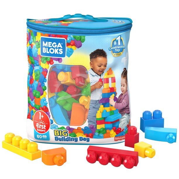 10.jpeg Mega Bloks First Builders Big Building Bag with Big Building Blocks,