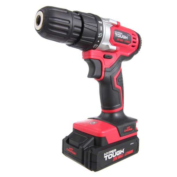 4.jpeg Hyper Tough 20V Max Lithium-ion Cordless Drill,