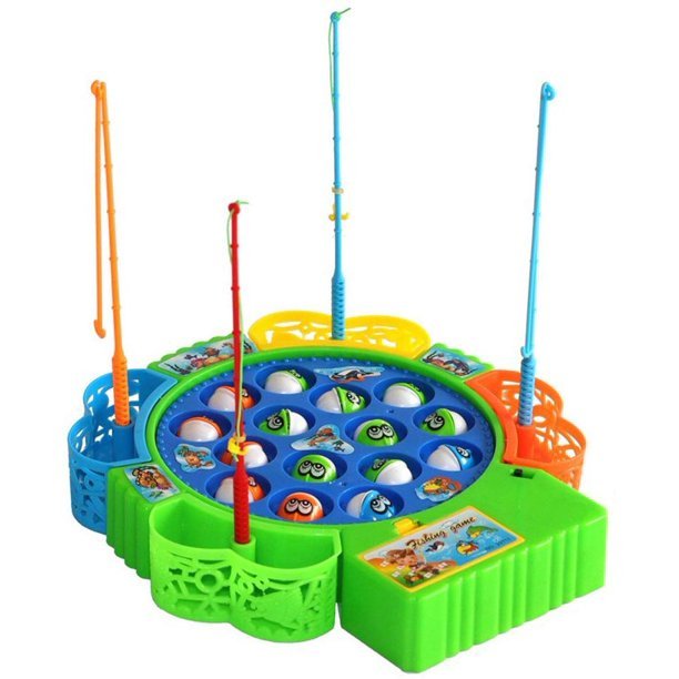 gg1.jpeg Fishing Game Toy Set with Single-Layer Rotating Board
